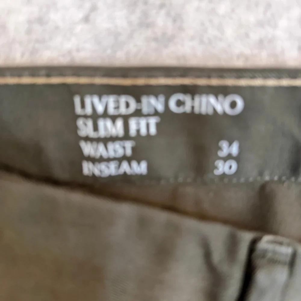 Banana Republic Pants Mens 32 Lived-In Chino Olive Green Slim Fit EUC